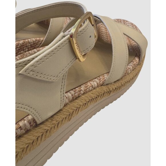 Vionic Mar Size 7.5 Strappy Platform Sandal - Cream NWOB $135 - Picture 7 of 12